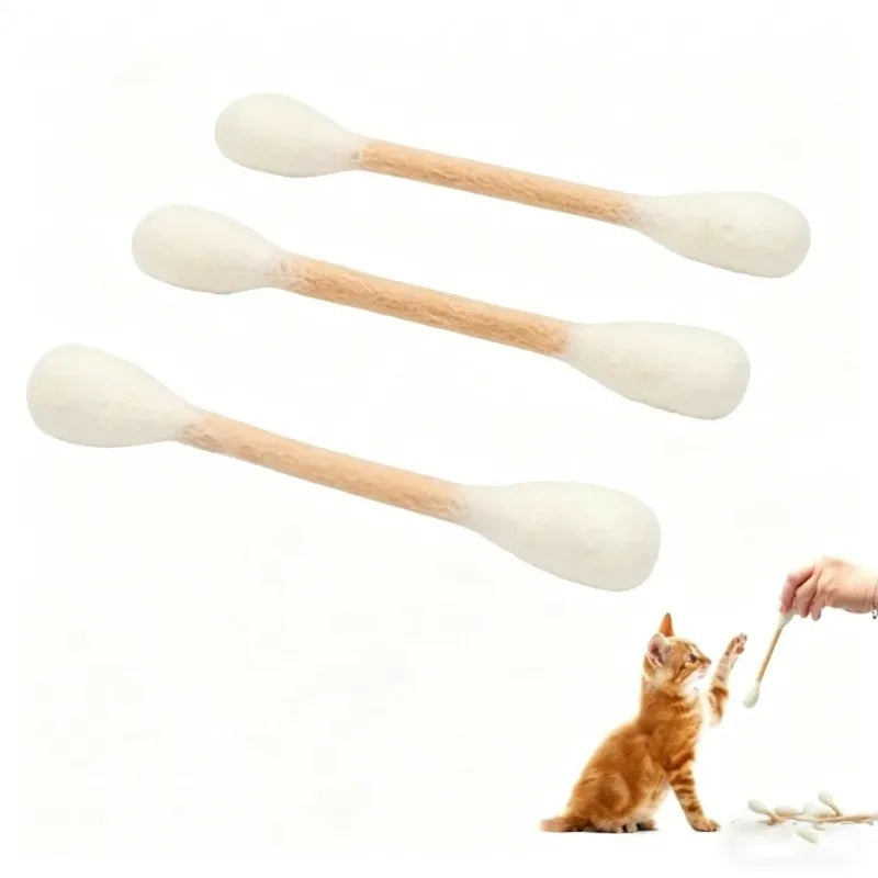 Giant Cotton Swab Catnip Kicker Toy