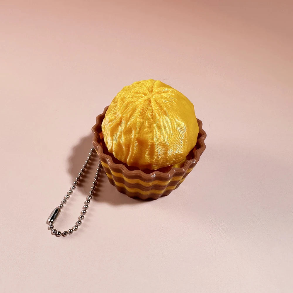 Food Clicker Fidget Keychain