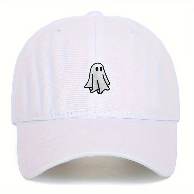 Embroidered Ghost Baseball Cap