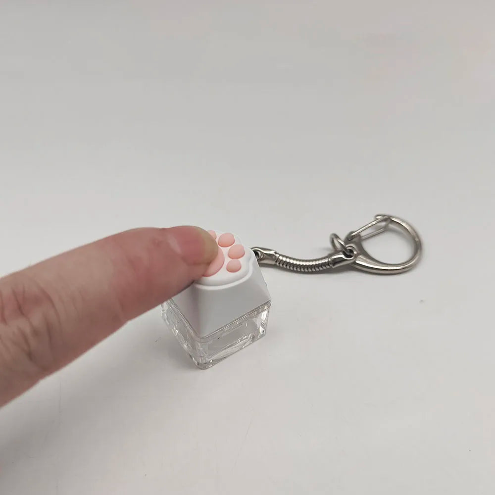 Cat Paw Clicker Keychain