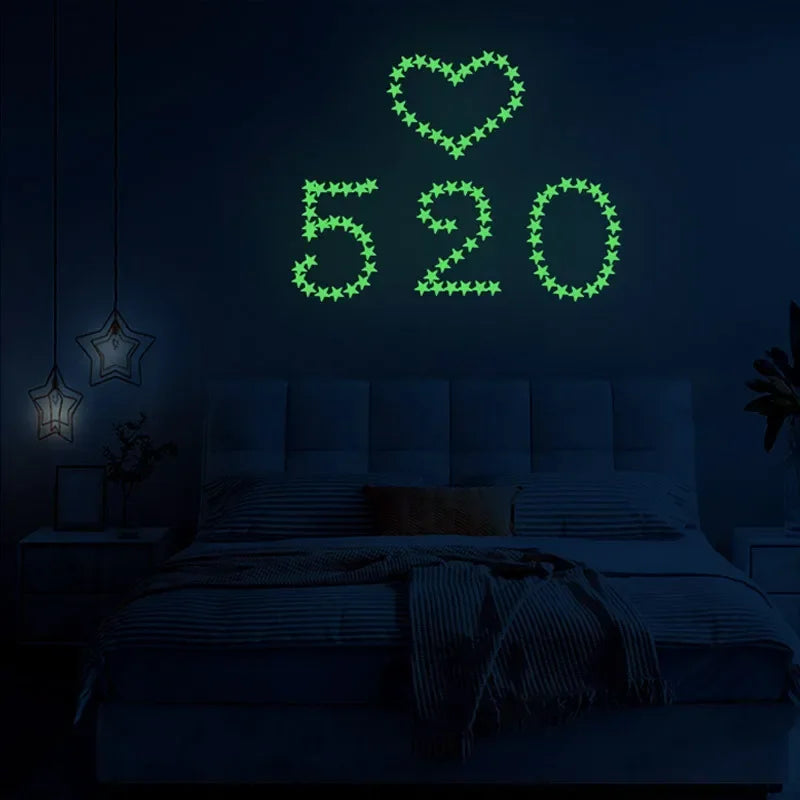 Glow-in-the-Dark Stars & Moon Wall Stickers