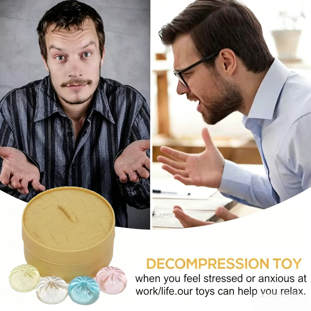 Mini Dumpling Squishy Set with Steamer