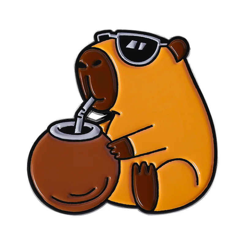 Cute Capybara Enamel Pin