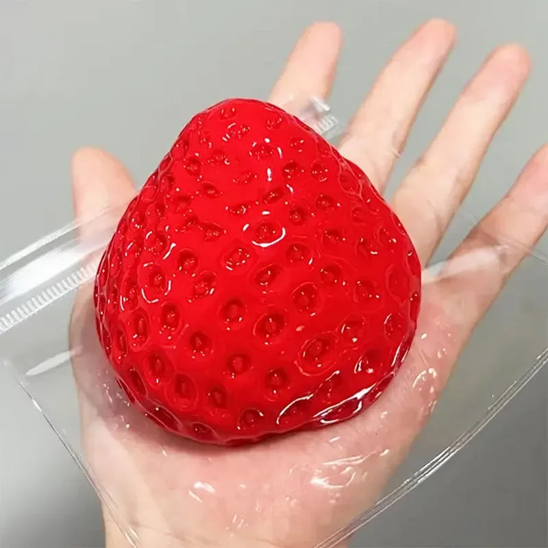 Big Strawberry Squishy Stress Ball