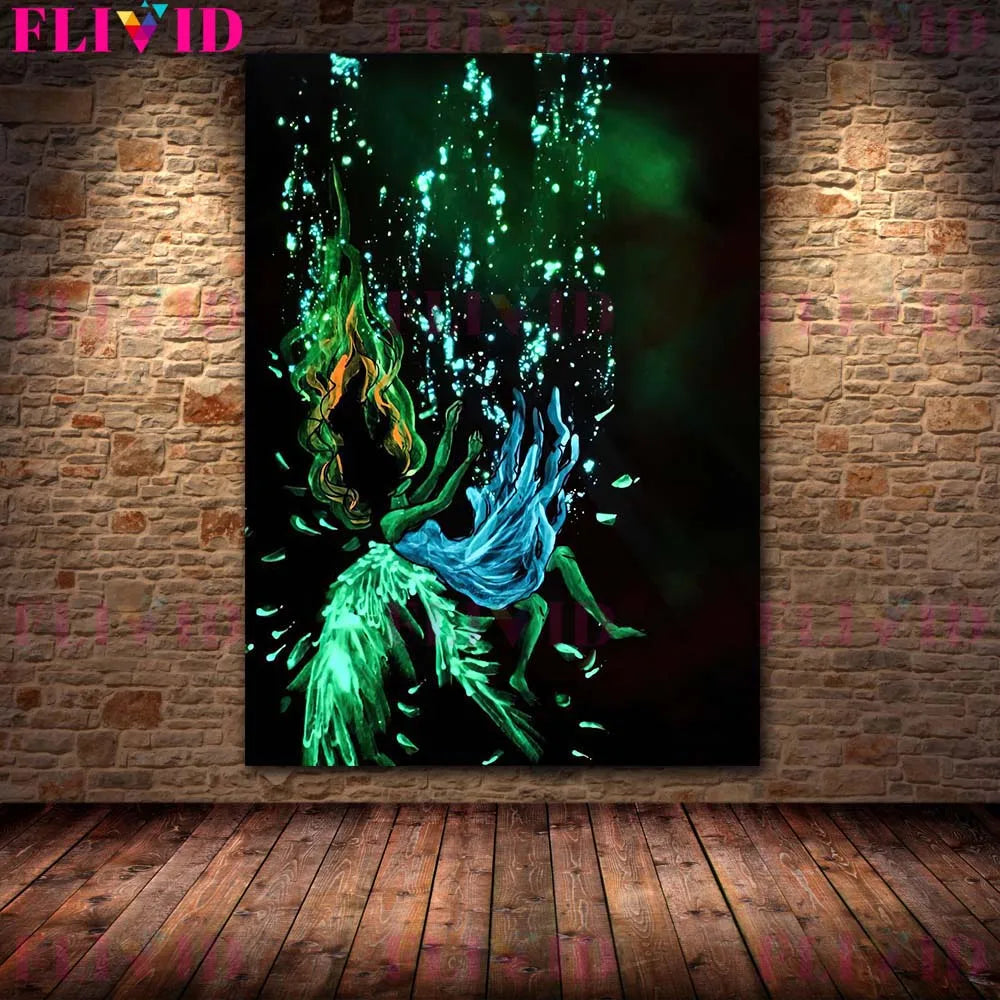 Glow-in-the-Dark Zodiac & Witchy Wall Art