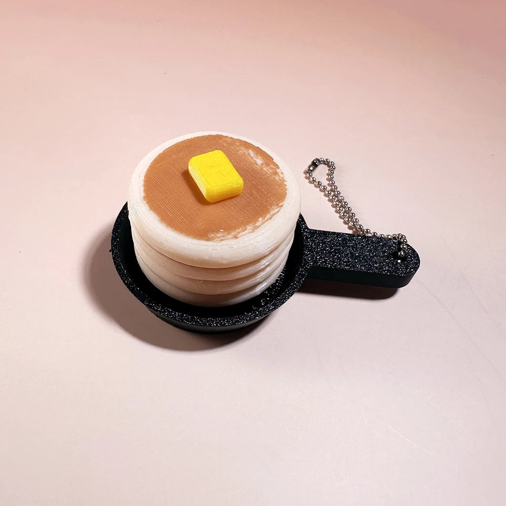 Food Clicker Fidget Keychain