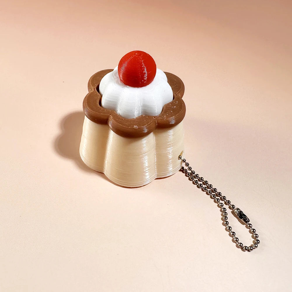 Food Clicker Fidget Keychain