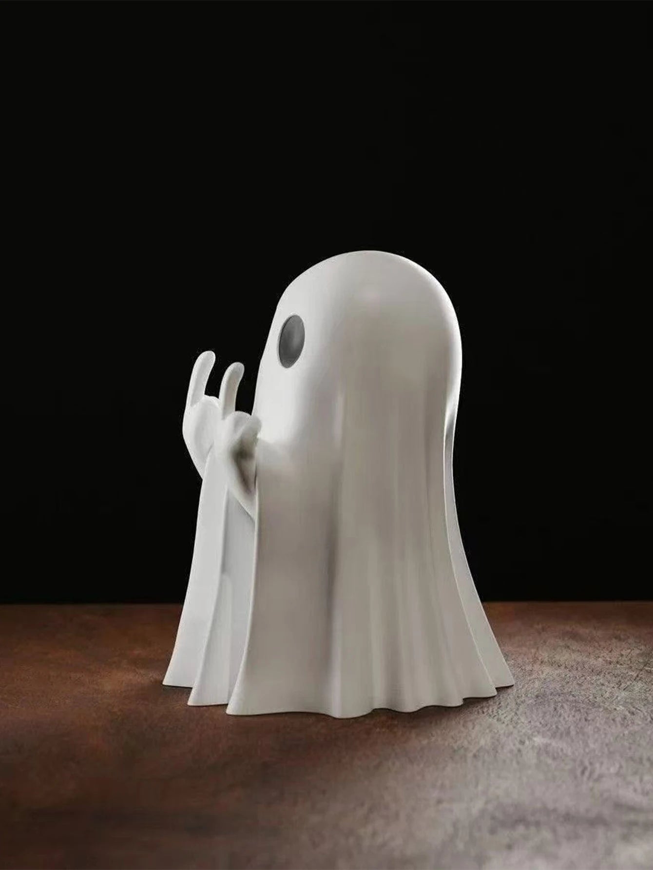 Sassy Middle Finger Ghost Statue
