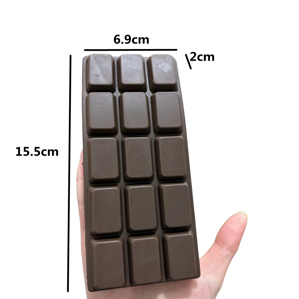 Novelty chocolate bar squeeze toy