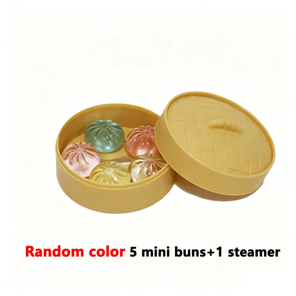 Mini Dumpling Squishy Set with Steamer