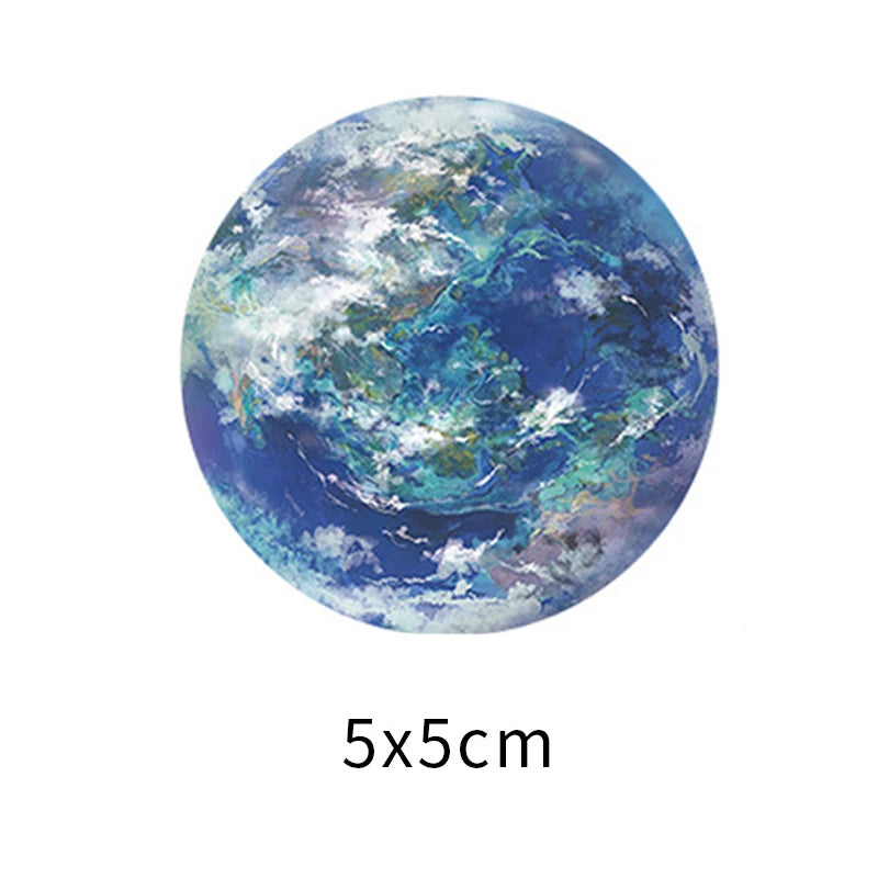 Glow-in-the-Dark Moon & Earth Wall Stickers