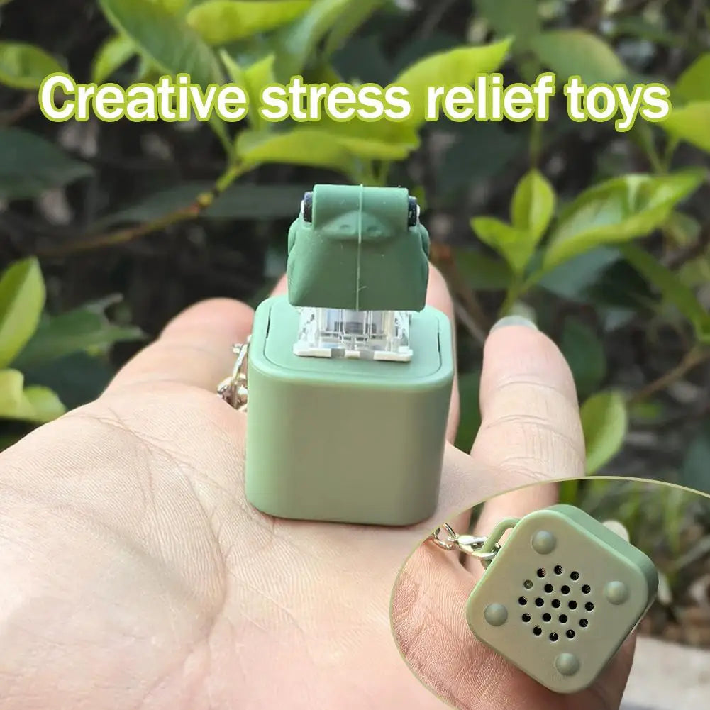 Croaking Frog Fidget Keychain