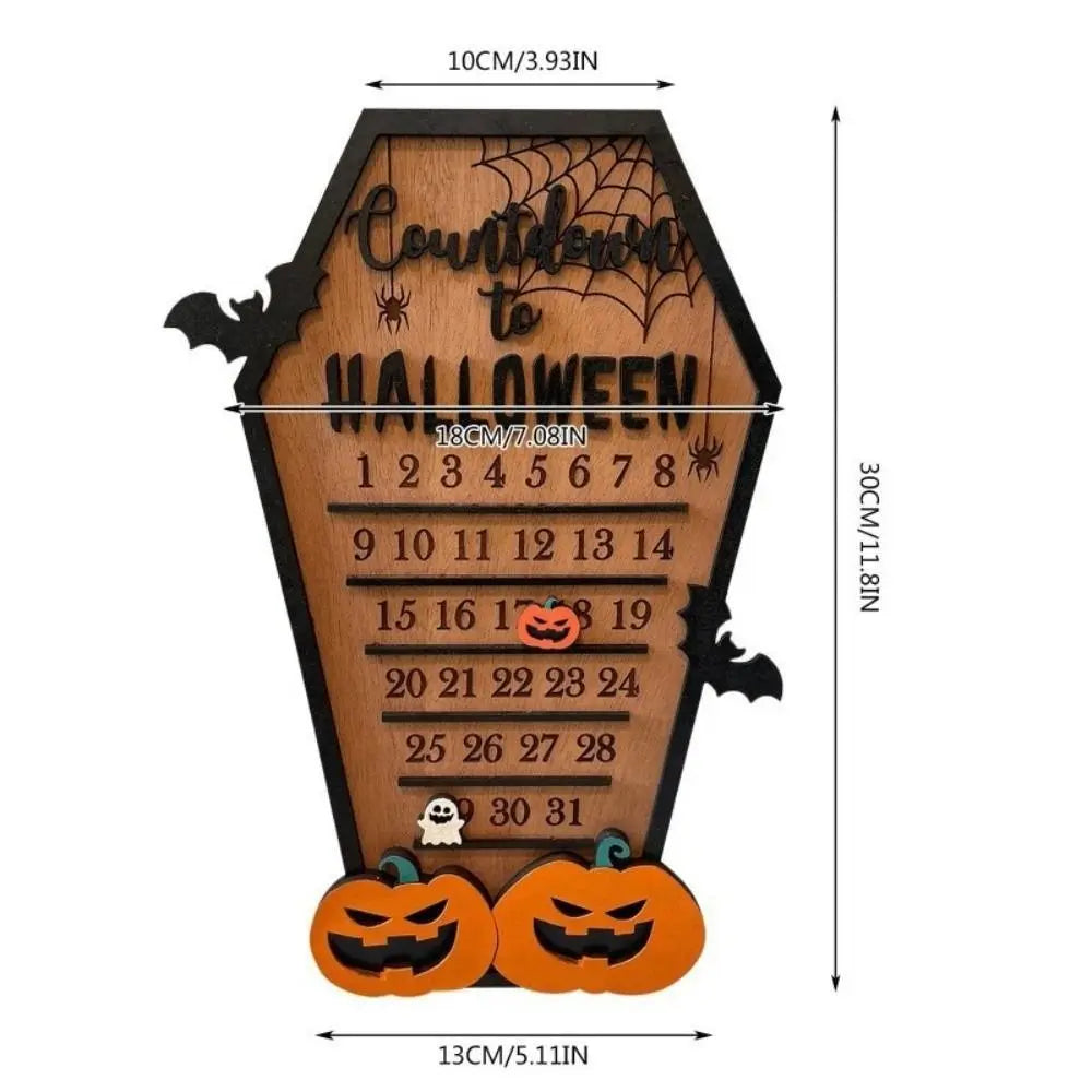 Wooden Halloween Countdown Calendar