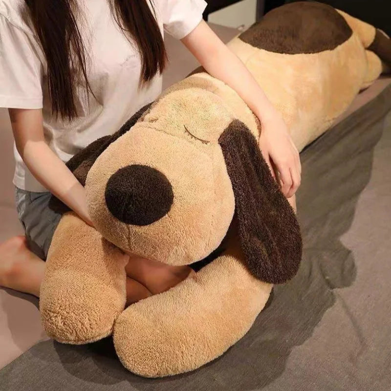 Giant Sleeping Dog Plush Pillow