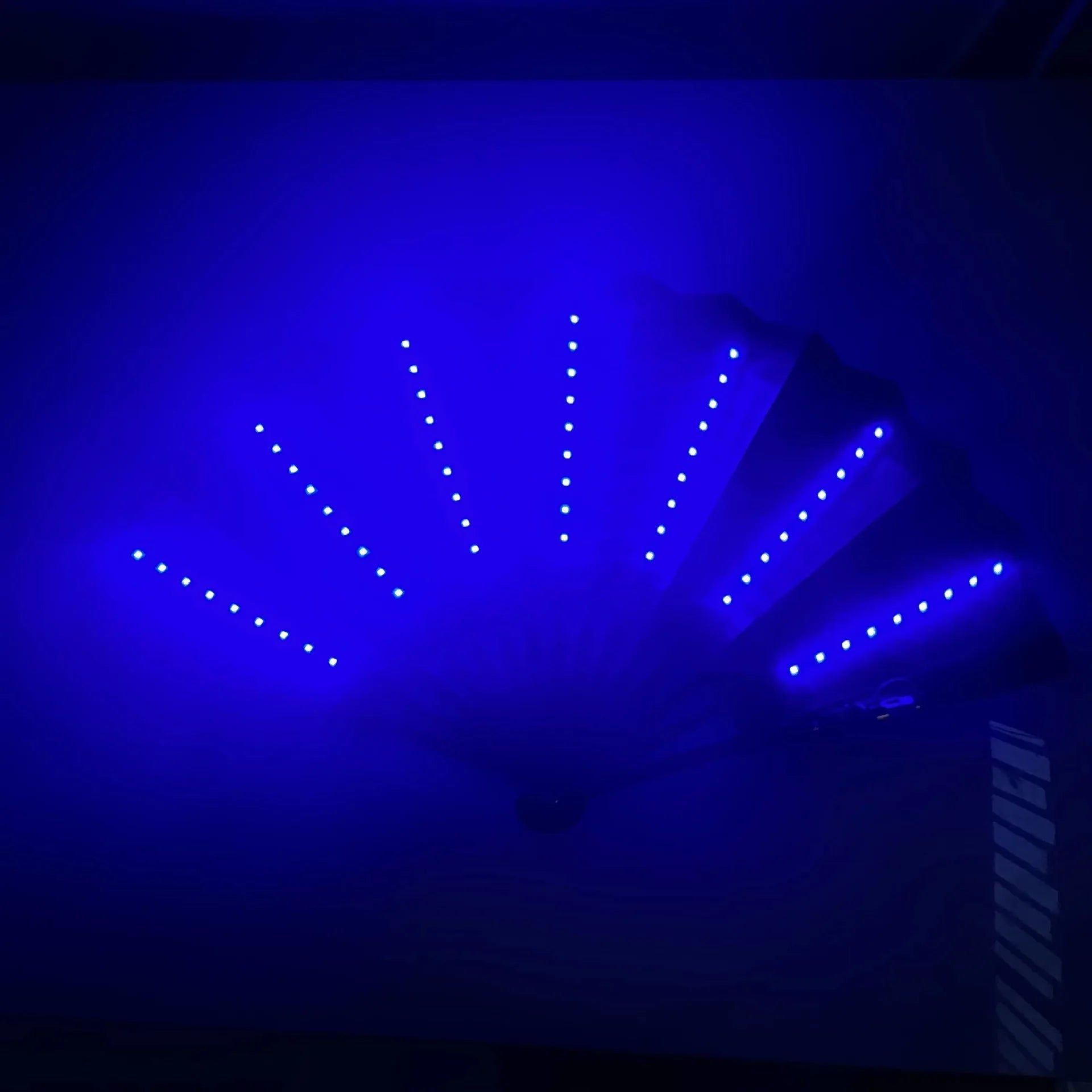 Glow LED Folding Rave Fan