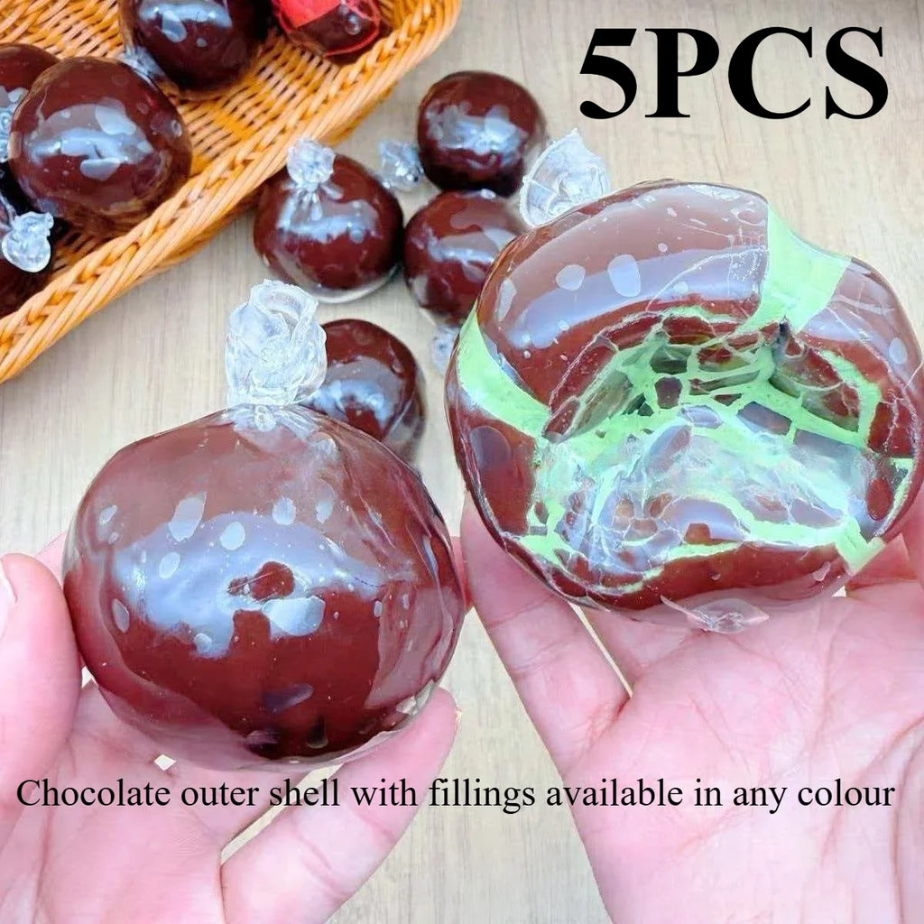 Wax-Skin Squishy Stress Balls — 5 Pack