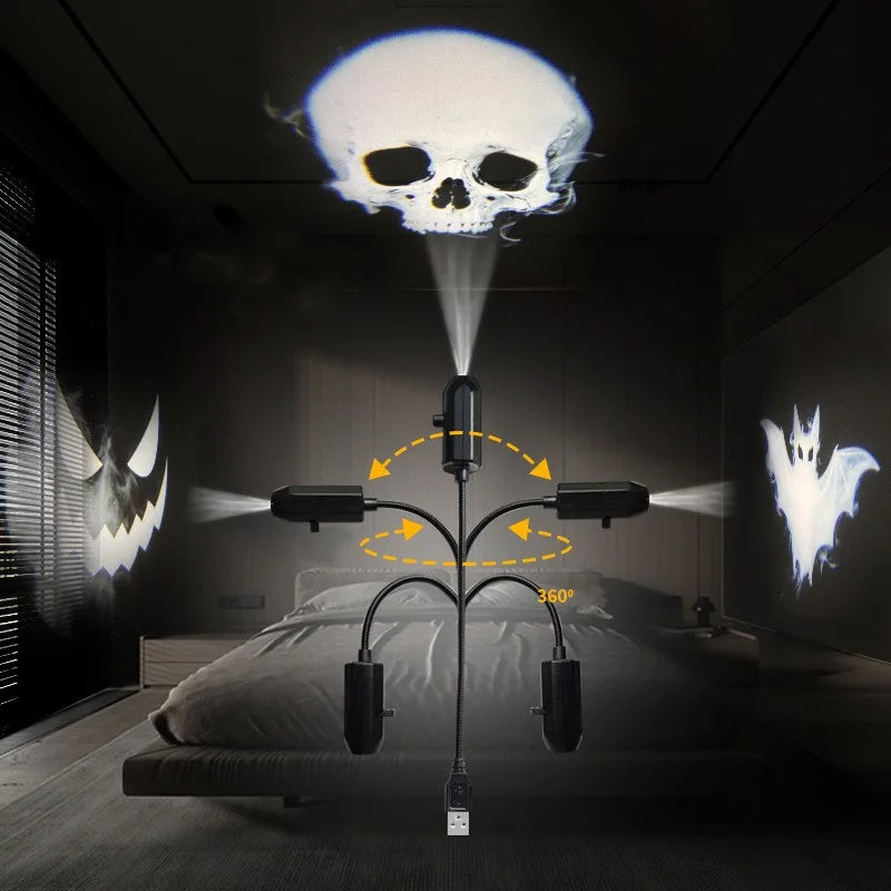 Halloween & Christmas USB Pattern Projector Light