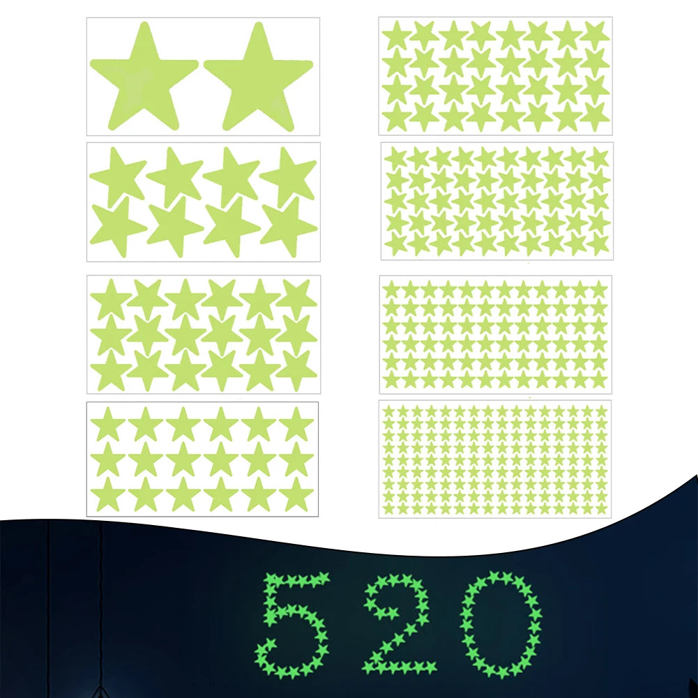Glow-in-the-Dark Star Wall Stickers