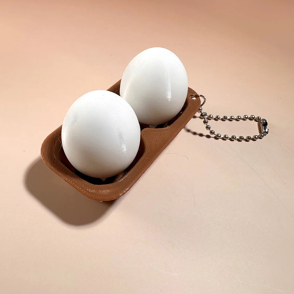 Food Clicker Fidget Keychain