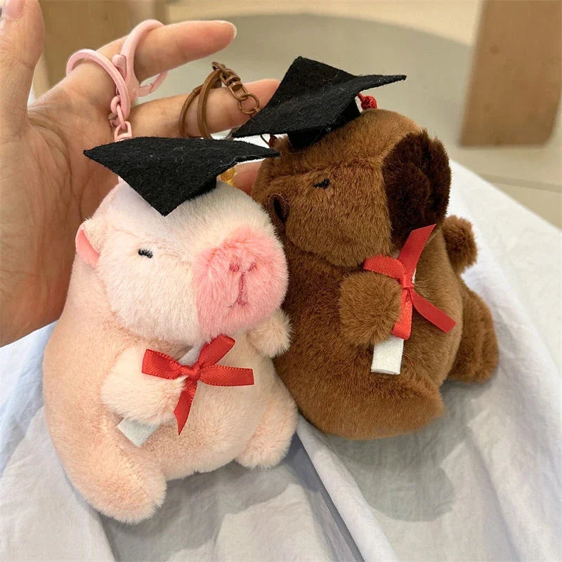Capybara Plush Keychain