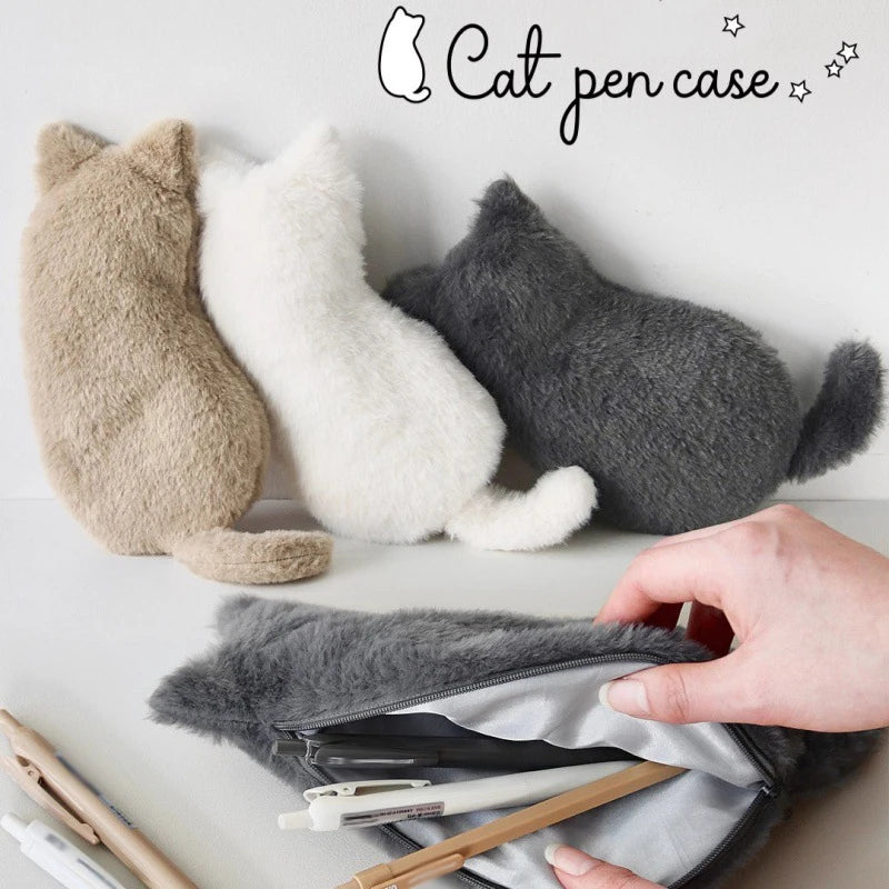 Plush Cat Pencil Case