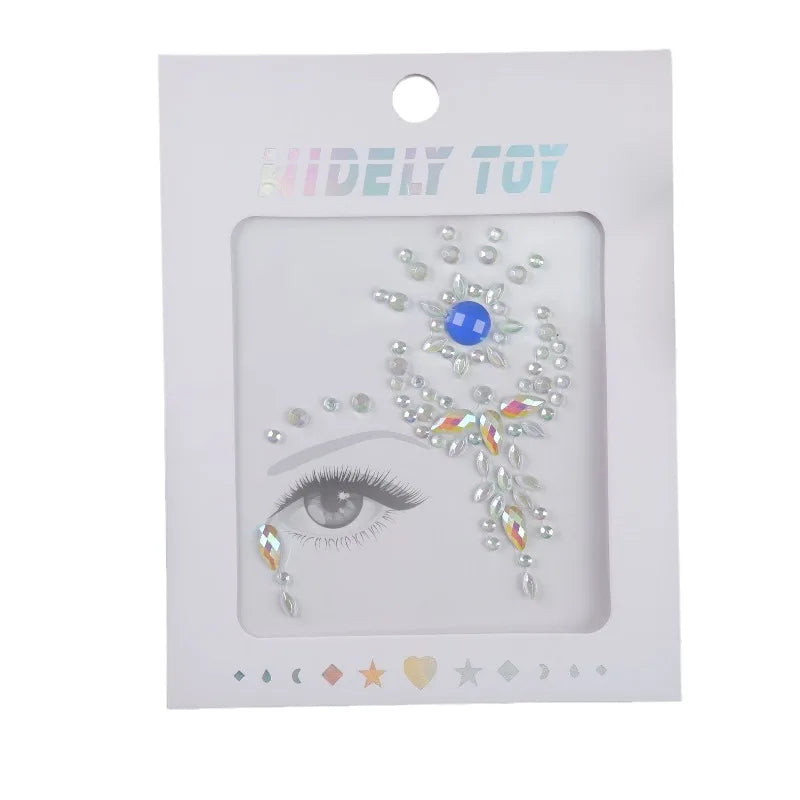 Glow-in-the-Dark Festival Face Gems