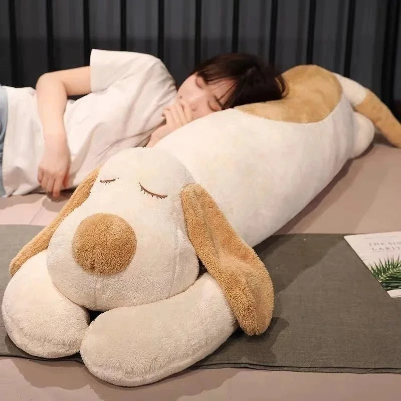 Giant Sleeping Dog Plush Pillow