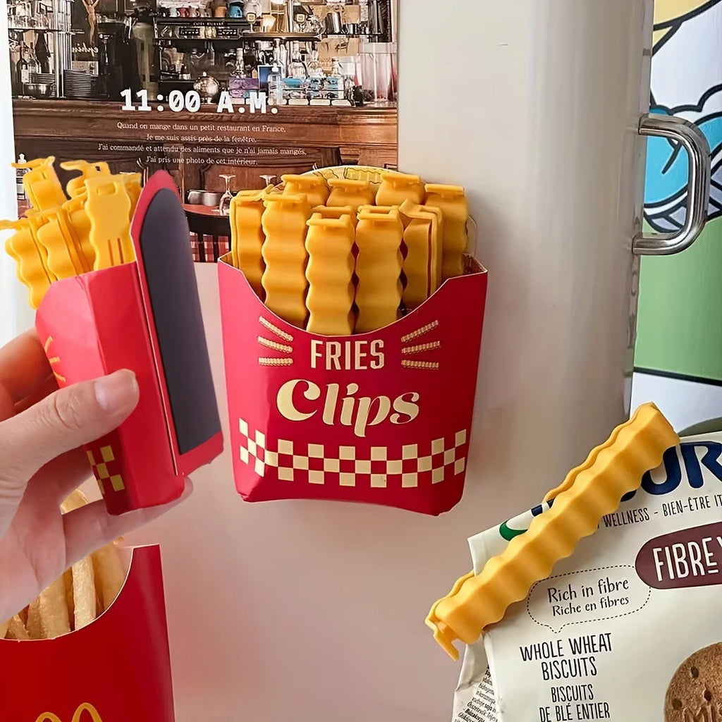 French Fry Snack Bag Clips – 12 Pack