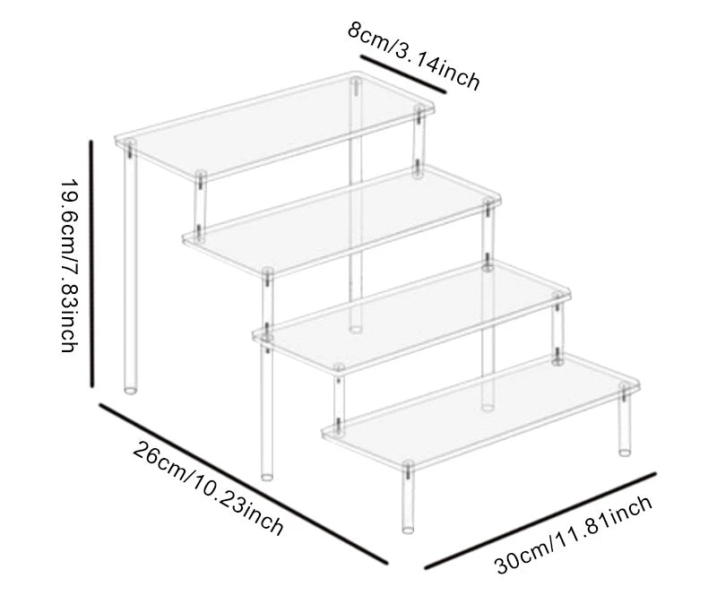 Squishy Display & Storage Shelf – Clear Tiered Organizer for Squishies