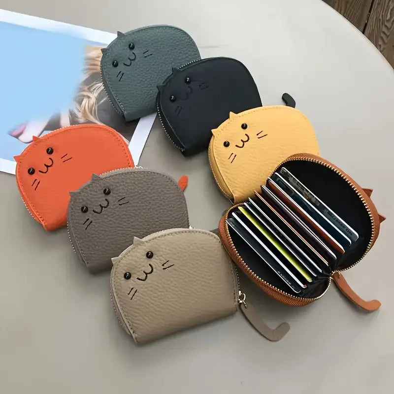 Cat-Shaped Card Wallet