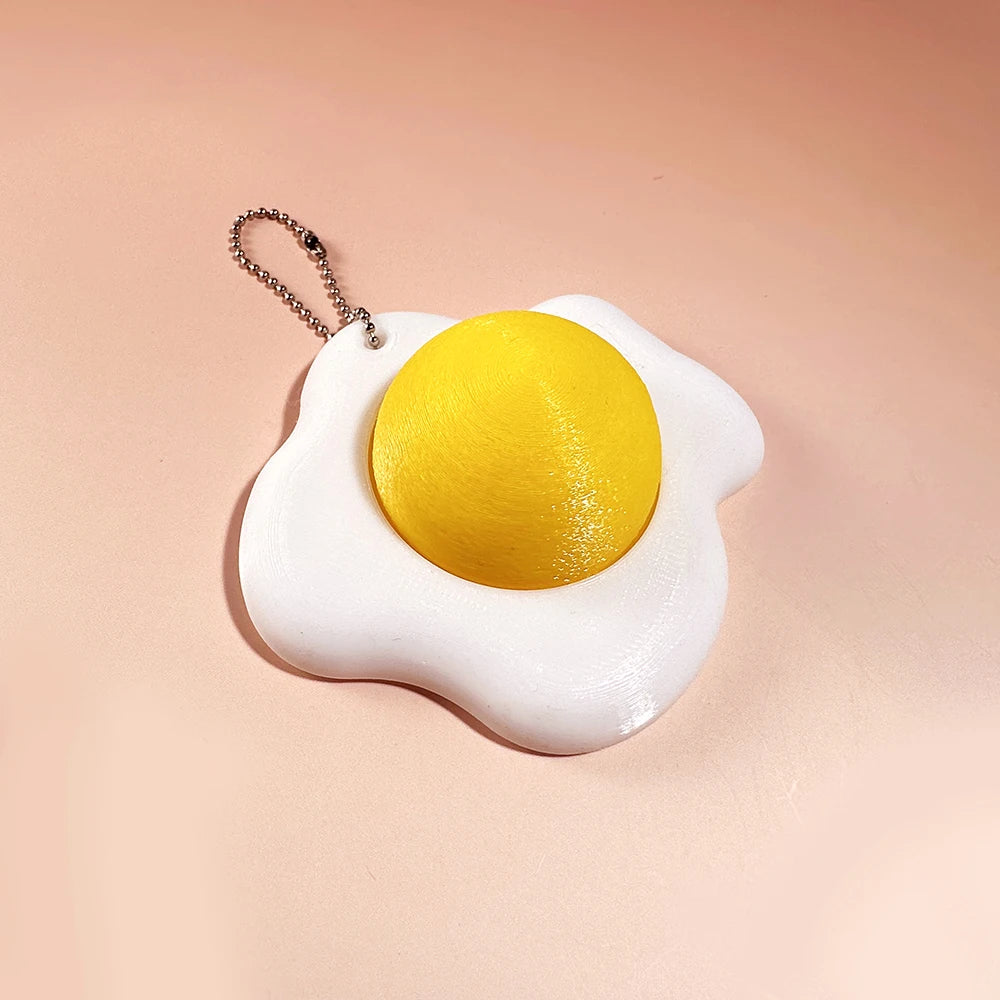 Food Clicker Fidget Keychain