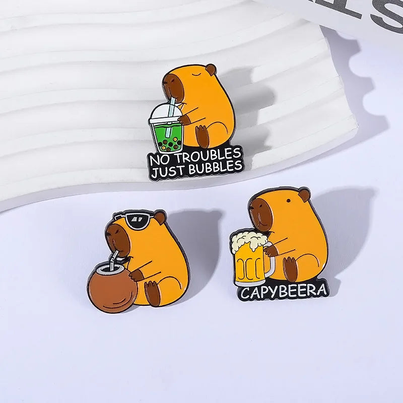 Cute Capybara Enamel Pin