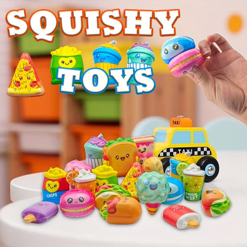 12-Piece Mini Food Squishy Pack