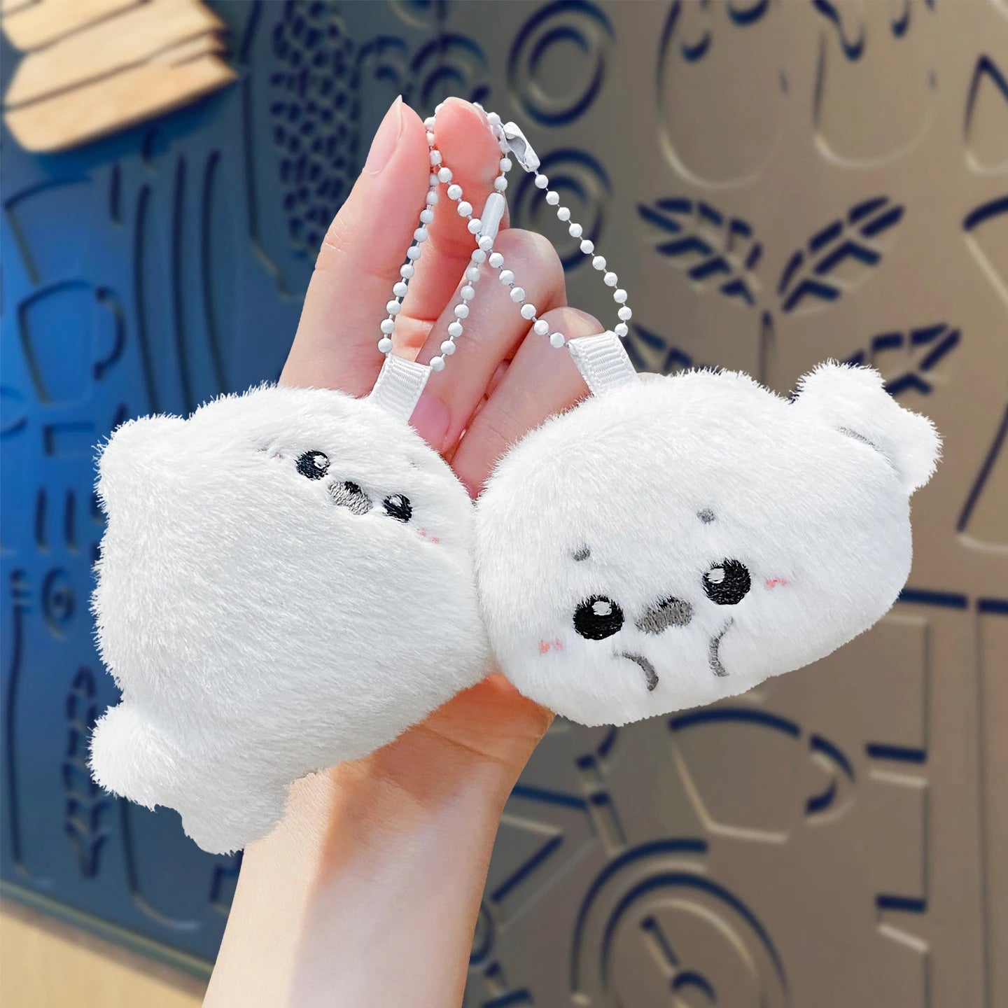 Baby Seal Plush Keychain