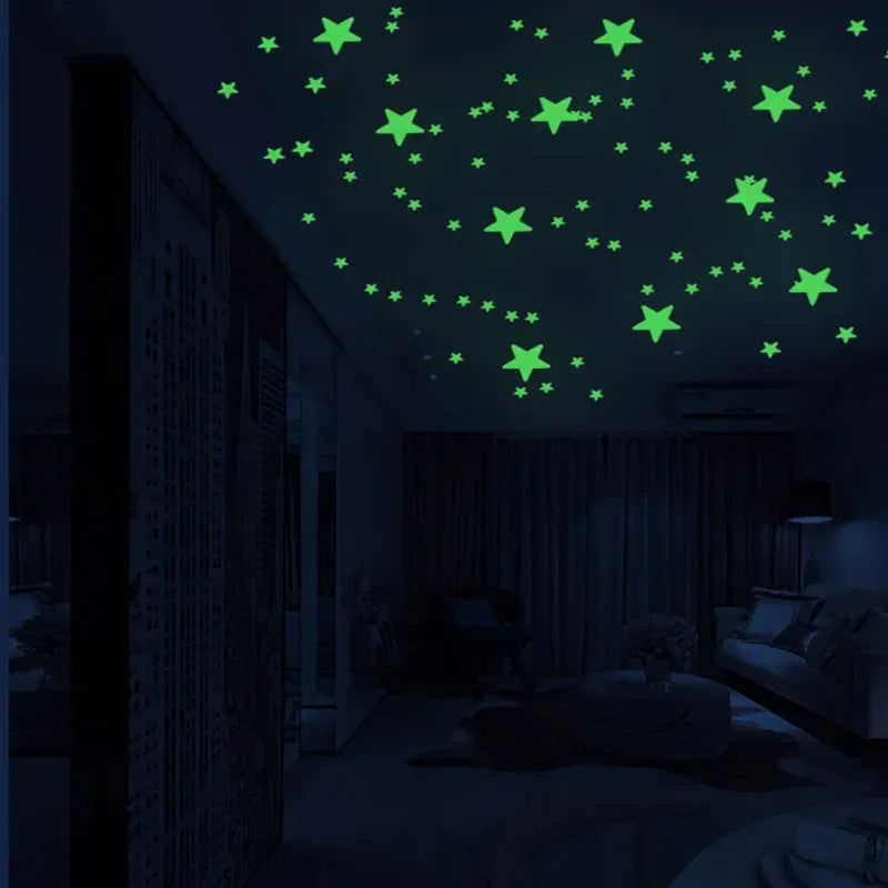 Glow-in-the-Dark Stars & Moon Wall Stickers