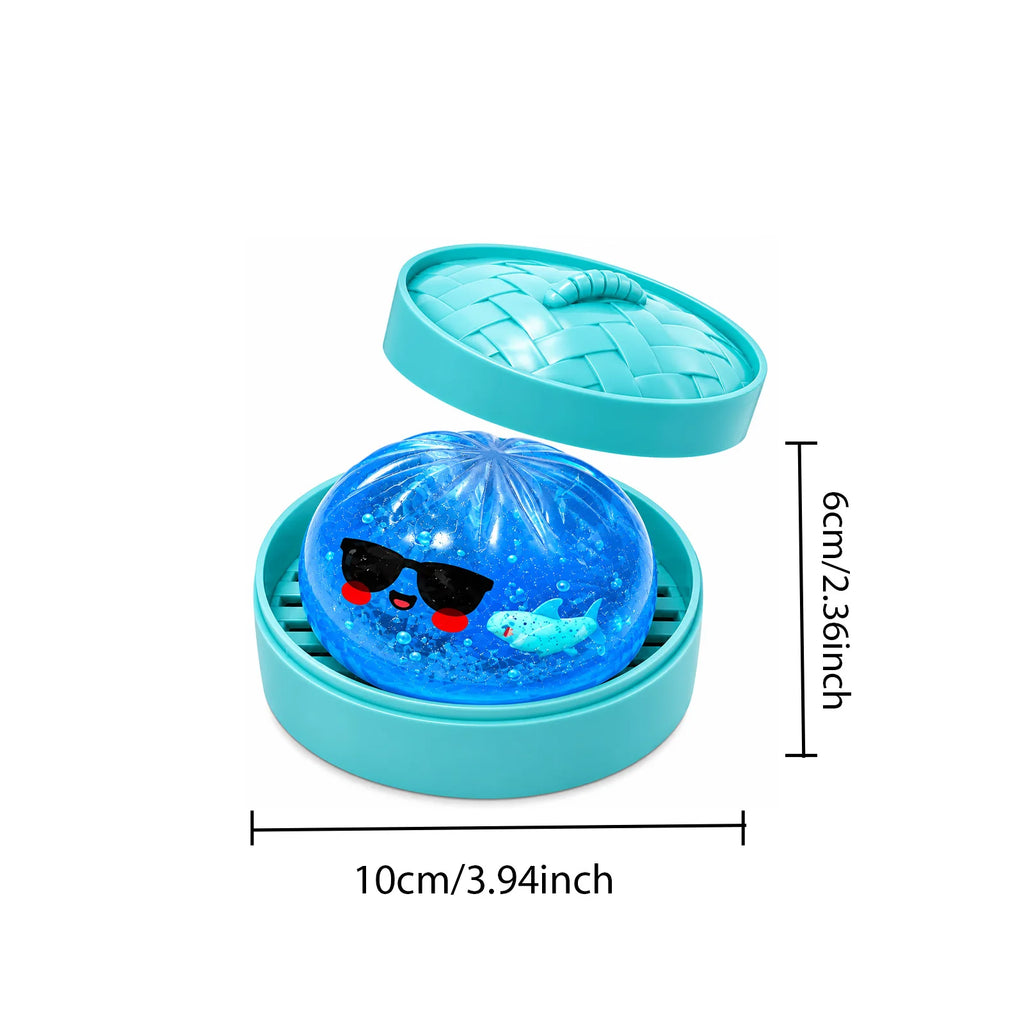Halloween Ghost Dumpling Squishy – Slow-Rise Stress Toy