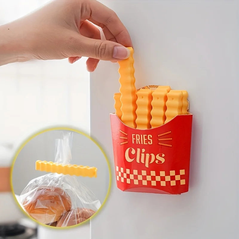 French Fry Snack Bag Clips – 12 Pack
