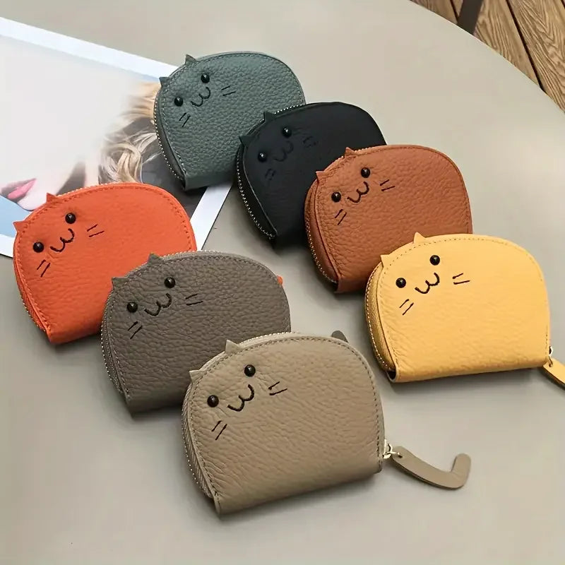Cat-Shaped Card Wallet