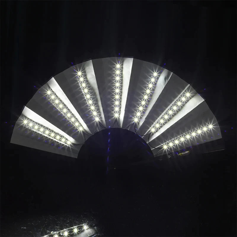 Glow LED Folding Rave Fan