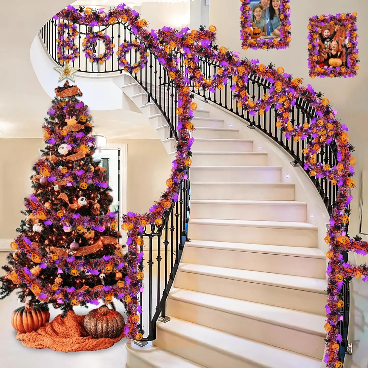 Halloween Tinsel Garland