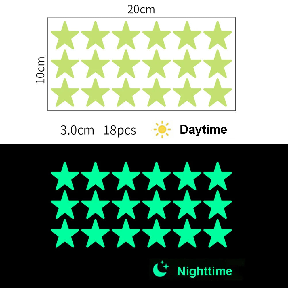 Glow-in-the-Dark 3D Stars & Moon Set