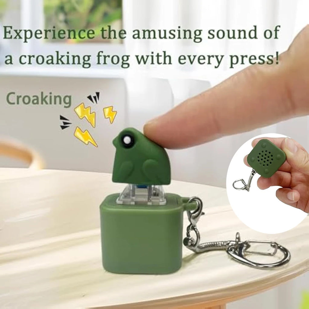 Croaking Frog Fidget Keychain