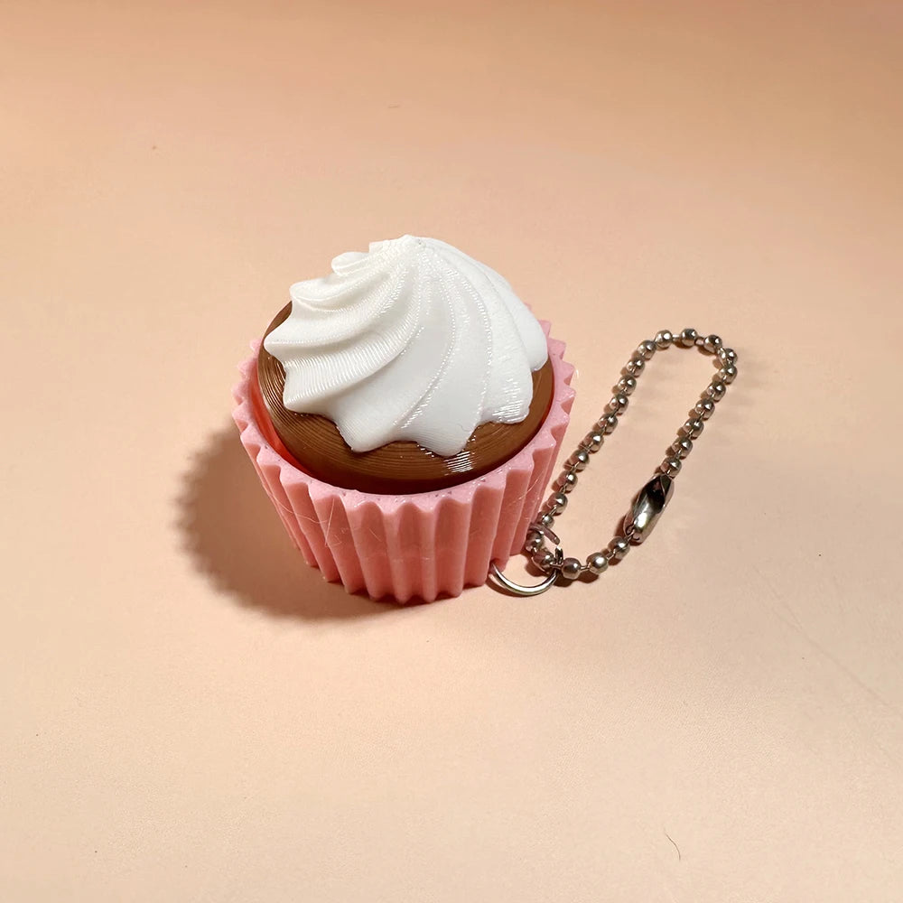 Food Clicker Fidget Keychain