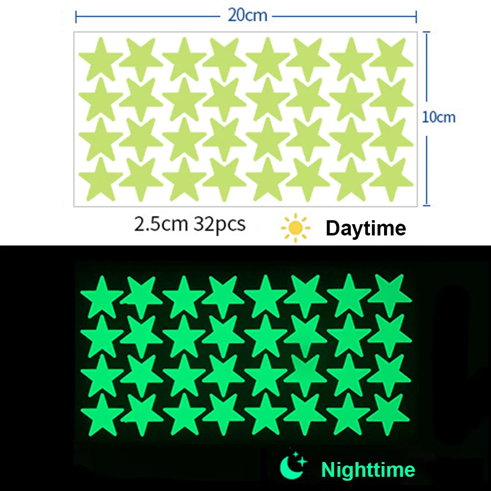 Glow-in-the-Dark 3D Stars & Moon Set