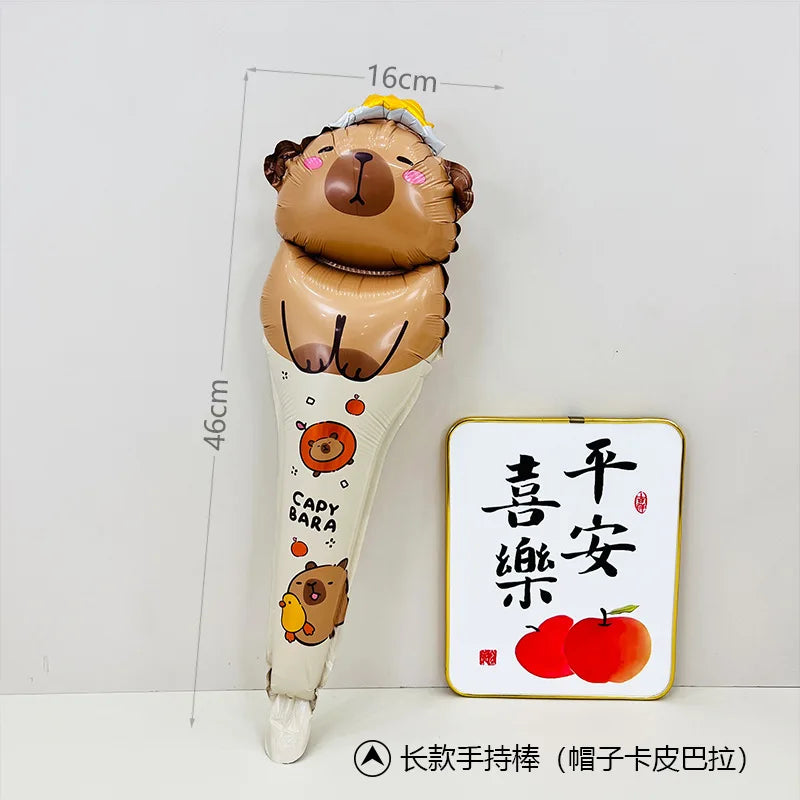 Cute Capybara Foil Balloons – Birthday & Party Decor