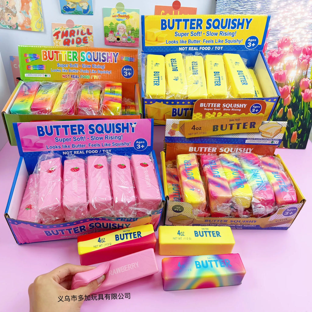 Butter Stick Slow-Rise Squishy — 12 Pack