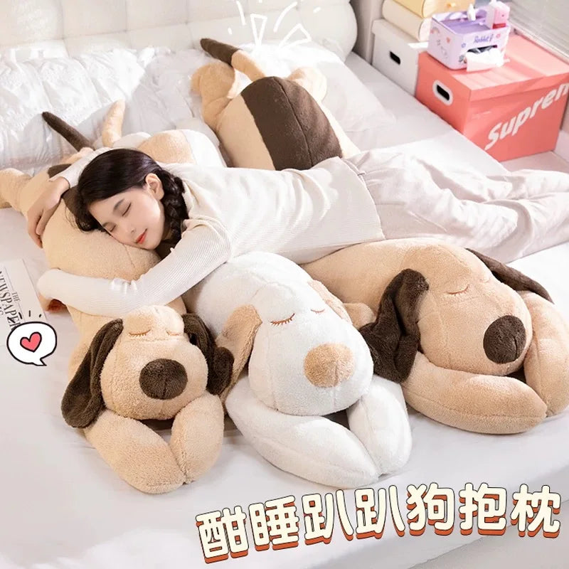 Giant Sleeping Dog Plush Pillow