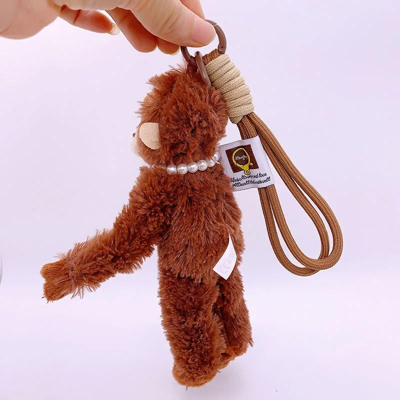 Mini Monkey Plush Keychain