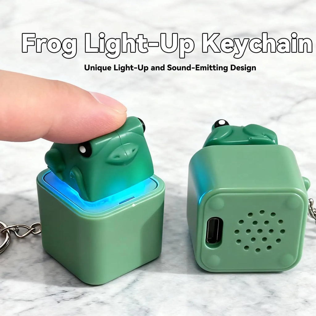 Croaking Frog Fidget Keychain