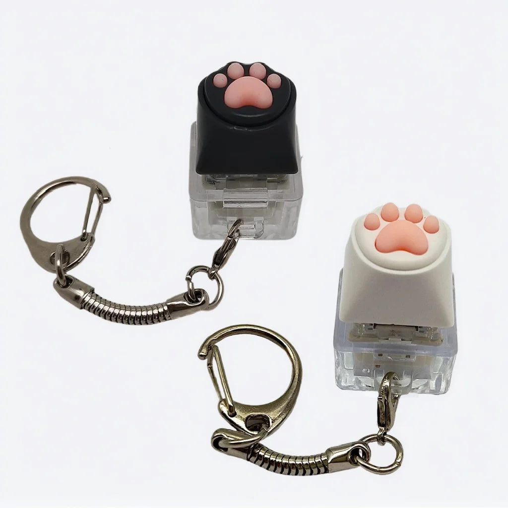 Cat Paw Clicker Keychain